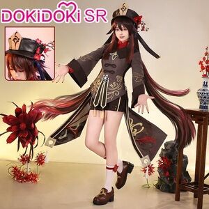 Doki Doki Cosplay Genshin Impact Hu Tao Cosplay - Costume and wig included